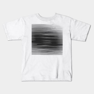 Black and White Lines Kids T-Shirt